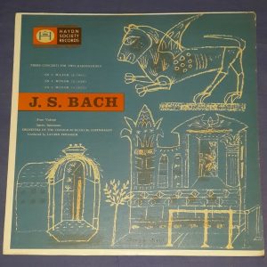 Bach – 3 concerti for 2 harpsichords Finn Viderø , Søren Sørensen HS 9048 LP EX