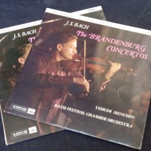 Bach Brandeburg Concertos Yehudi Menuhin / Masters HMV ALP 1755/6 2 LP EX