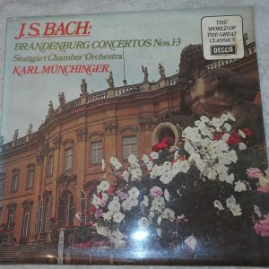Bach – Brandenburg Concertos Nos. 1-3  Munchinger  Decca SPA 382 England lp EX