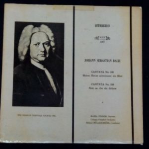 Bach Cantatas No. 109  / 209  Muller-Bruhl  MHS 1367 USA LP
