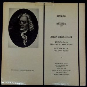 Bach Cantatas No. 13 / 166 Helmut BARBE  MHS 1316 USA LP