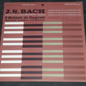 Bach – Concerti For 2, 3 & 4 Harpsichords Janigro I Solisti di Zagreb Rapf LP
