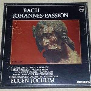 Bach ‎- Johannes Passion Jochum Giebel   Philips ‎– S-C 71 AX 303 3 LP Box EX