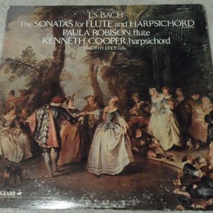 Bach ‎Sonatas For Flute And Harpsichord Eddy Robison Cooper Vanguard VSD 2 lp
