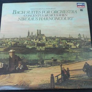 Bach Suites For Orchestra Harnoncourt  London Jubilee 411 651 2 LP EX