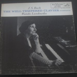 Bach The Well-Tempered Clavier Complete Landowska‎ Harpsichord RCA LM-6801 6 LP