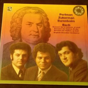 Bach – Violin Concerts Perlman – Zukerman – Barenboim  EMI 1C 065 1022361 LP EX