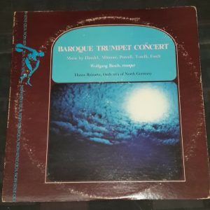 Baroque Trumpet Concert Handel Albinoni Purcell Etc Reinartz SQN-7753 LP EX
