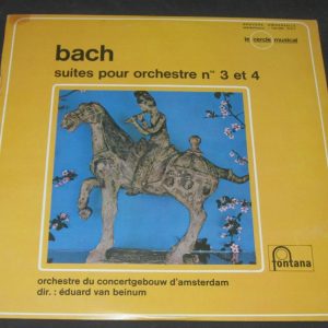 Barwahser , Van Beinum – Bach : Suites for Orchestra  Nos. 3 & 4 Fontana lp EX