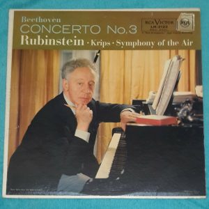 Beethoven Concerto No. 3 Krips Piano – Arthur Rubinstein RCA LM-2122 LP EX