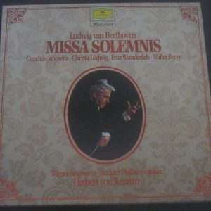 Beethoven ‎– Missa Solemnis  Karajan  DGG 410 535-1 2 LP BOX GERMANY EX