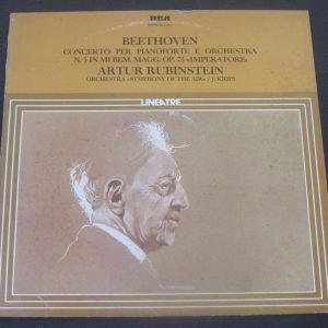 Beethoven Piano Concerto No. 5 Artur Rubinstein RCA GL 42164 lp EX