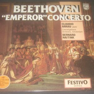 Beethoven Piano Concerto No. 5 Emperor Haitink / Arrau  Philips 6570 086 LP EX