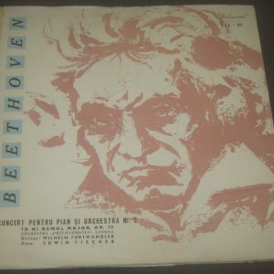 Beethoven Piano Concerto No. 5 Fischer / Furtwangler Electrecord ECE 011 LP RARE