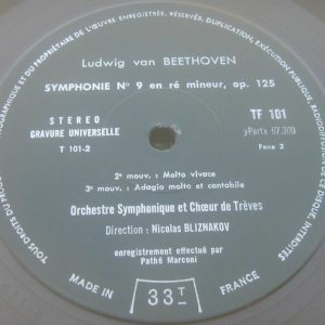 Beethoven Symphony No. 9 Bliznakov  TF 101/2  2 LP BOX