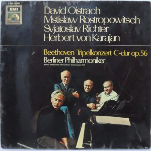 Beethoven Triple Concerto in C Major LP Oistrach Rostropovitsch Richter Karajan