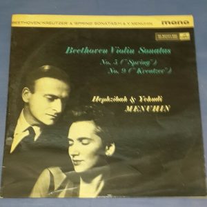 Beethoven Violin Sonatas 5 & 9  Hephzibah & Yehudi Menuhin HMV ALP 1739 LP ED1