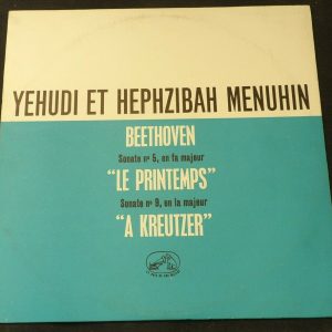 Beethoven  Violin Sonatas Spring Kreutzer  Menuhin HMV FALP 626 LP EX