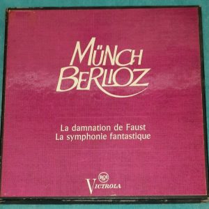 Berlioz la damnation de faust symphonie fantastique Munch RCA Victrola 4 LP Box