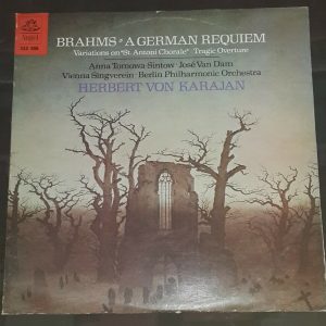 Brahms – A German Requiem  Karajan  Angel SLS 996 2 LP EX