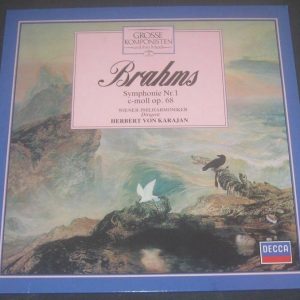 Brahms Symphony No. 1 Karajan Decca ‎410 479-1 LP EX