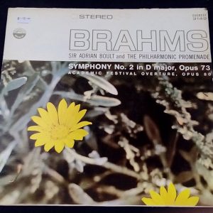 Brahms Symphony No. 2  Academic festival overture Boult  Everest SDBR 3149 LP