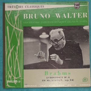 Brahms ‎– Symphony No. 4 Bruno Walter Philips ‎L 01.118 L Gatefold LP