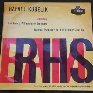 Brahms Symphony No. 4 Kubelik Decca LXT 5214 LP ED1