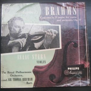 Brahms Violin Concerto – Isaac Stern / Beecham Philips Plum A 01106 L lp 50’s