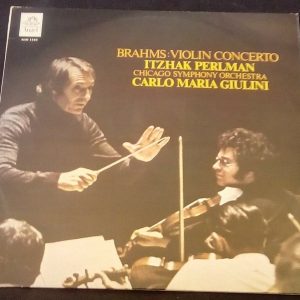 Brahms Violin Concerto Perlman  Giulini ASD 3385 ‎LP EX