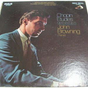 CHOPIN Etudes Op. 10 and 25 John Browning piano classical LP RCA HMV made in USA