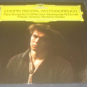 CHOPIN Sonata No.2 Prelude Scherzo Nocturne Etudes Pogorelich DGG 2531346 LP EX