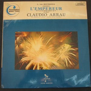 CLAUDIO ARRAU BEETHOVEN Piano Concerto No. 5 GALLIERA TRIANON lp