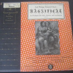 C.P.E Bach – Magnificat Prohaska Vanguard The Bach Guild BG 552 LP 50’s