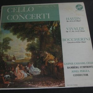 Cassado – Haydn Vivaldi Boccherini : Cello Concertos VOX STPL 510.790 1963 lp