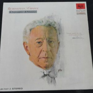 Chopin 4 Polonaises 2 Impromptus Rubinstein ‎- Piano  RCA LM-7037-2 . lp ex