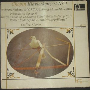 Chopin Piano Concerto No.1 Gyorgy Cziffra / Rosenthal Fontana 894 004 ZKY lp