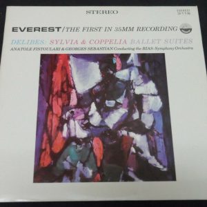 Delibes Sylvia & Coppelia Ballet Suites Fistoulari , Sebastian Everest LP EX