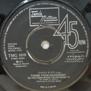 Diana Ross – Theme From Mahogany – Do You Know Where You’re Going To 7″ Motown