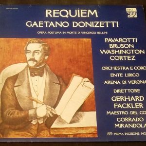 Donizetti Requiem  Pavarotti Fackler Decca Cime SDDI 566 LP EX