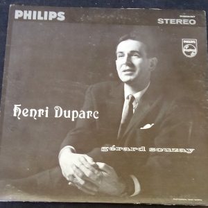 Duparc Songs – Henri Duparc  Dalton Baldwin Philips ‎PHS 500-027 LP