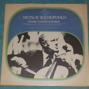 Dvorak : Cello Concerto Rostropovich Boult Seraphim S-60136 LP EX