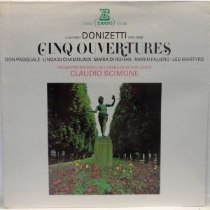 ERATO STU 71211 Donizetti – Five Overtures LP SCIMONE / L’Opera De Monte Carlo