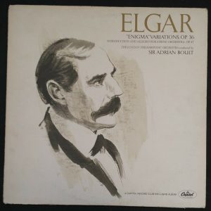 Elgar Enigma Variations OP. 36  Boult  Capitol SP-91503 lp