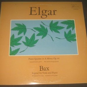 Elgar Piano Quintet Bax Legend Aeolian String Quartet Cassini Forbes DOVER LP EX