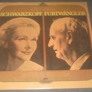 Elisabeth Schwarzkopf Wilhelm Furtwangler – Piano Wolf Songs Seraphim 60179 LP