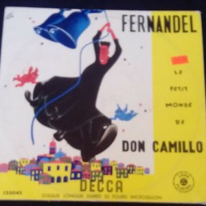 Fernandel Le Petit Monde De Don Camillo Duvivier Barjavel Decca 10″ LP