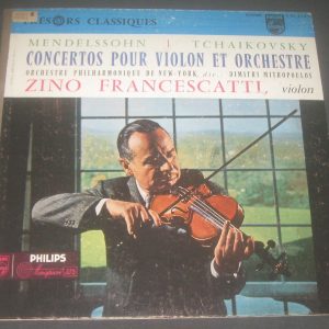 Francescatti – Mendelssohn / Tchaikovsky Violin Concertos Philips L 01.214 L lp