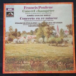 Francis Poulenc – Harpsichord And Orchestra Concert Georges Pretre HMV LP EX