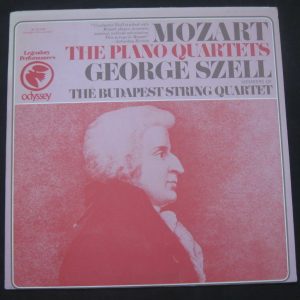 George Szell , Budapest String Quartet . Mozart Piano Quartets Odyssey lp MONO